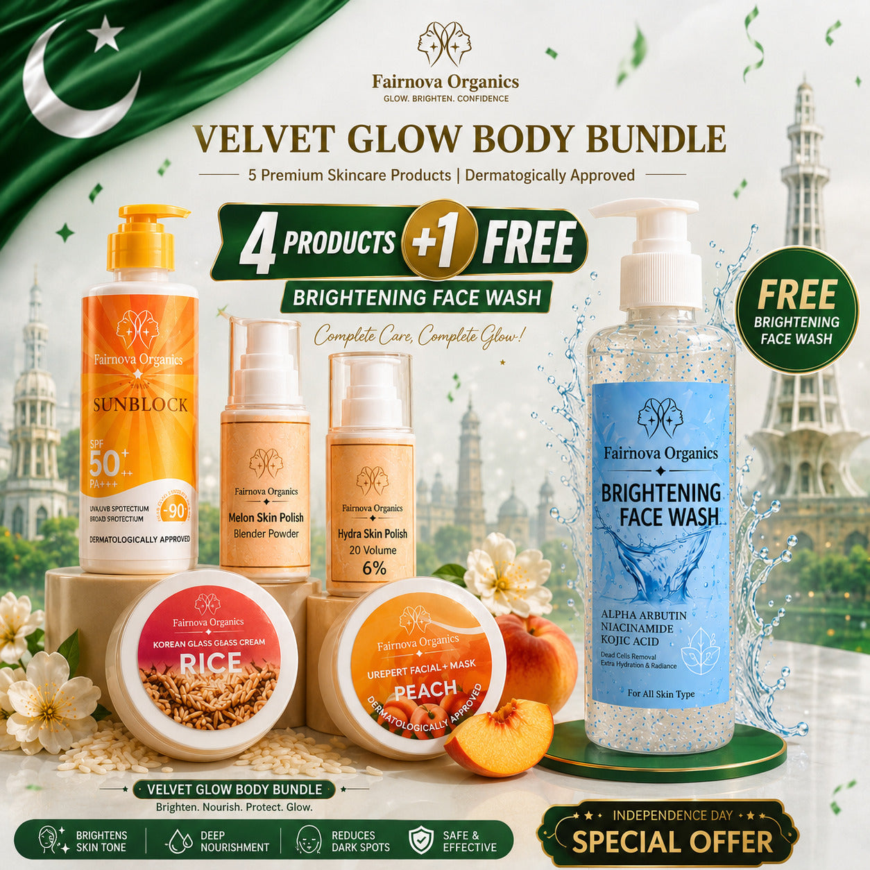 Extra Disounted Price-Velvet Glow Body Bundle -For all Skin Types.